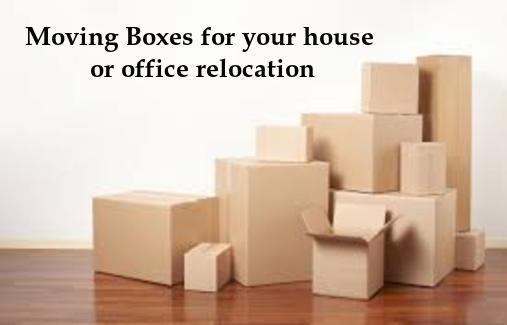 Moving Boxes for your house or office relocation