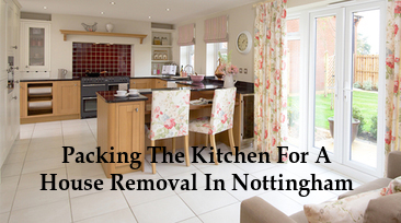 Packing The Kitchen For A House Removal In Nottingham