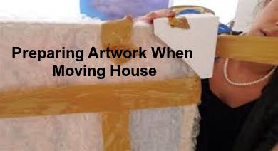 Preparing Artwork when moving house in Sandiacre, Derbyshire