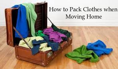 How to Pack Clothes when Moving Home in Hucknall, Nottinghamshire