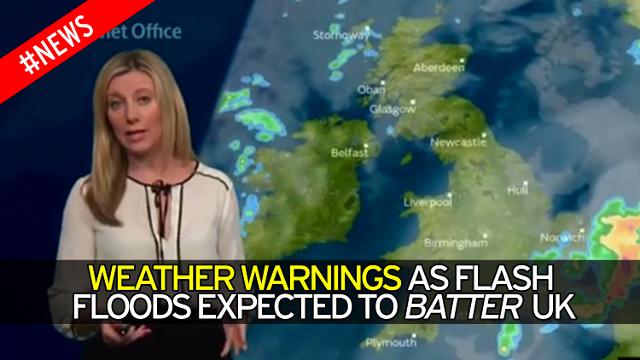 Weather Warnings Issued After Flash Floods Hit The UK, 2017