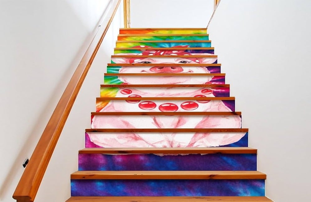 Geometric Pattern Staircases