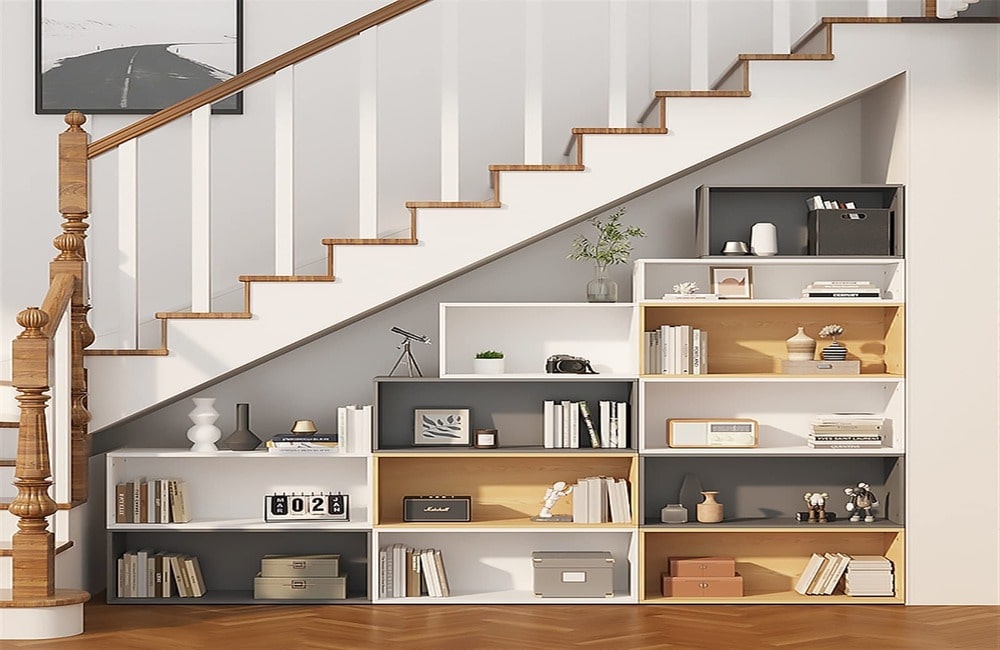 Integrated Bookcases or Storage Staircase