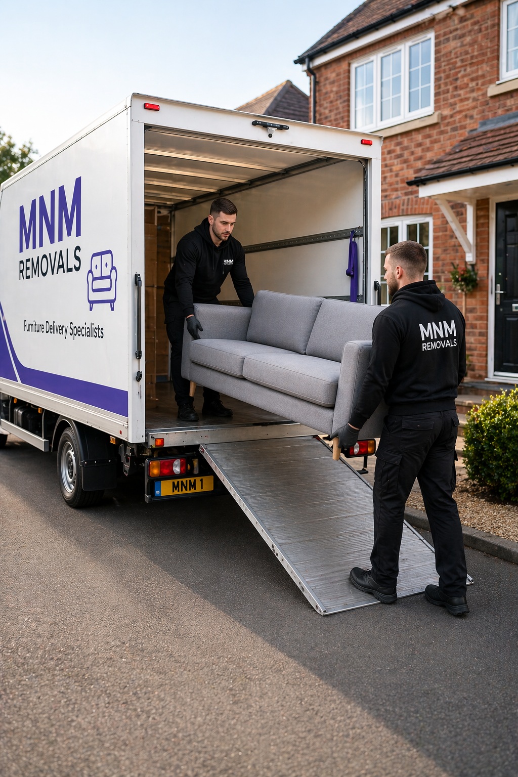 Furniture Delivery Team At Work MNM Removals